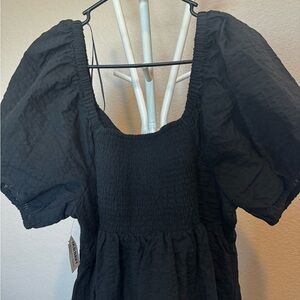 puff sleeve sundress